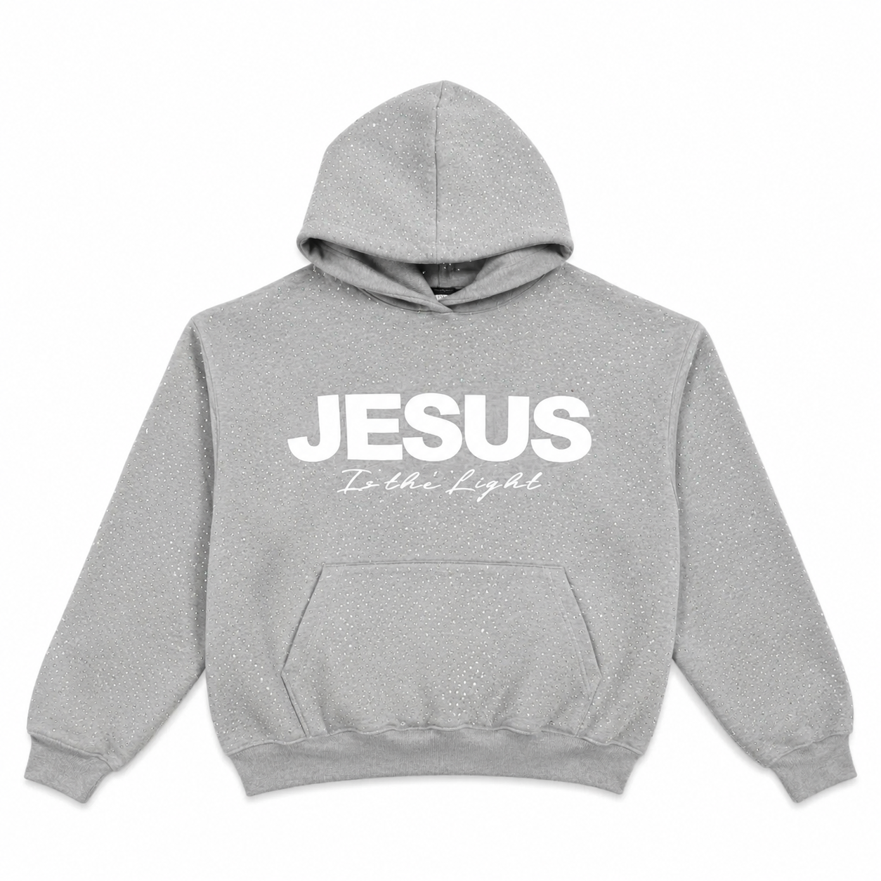 Jesus is The Light Rhinestone Hoodie