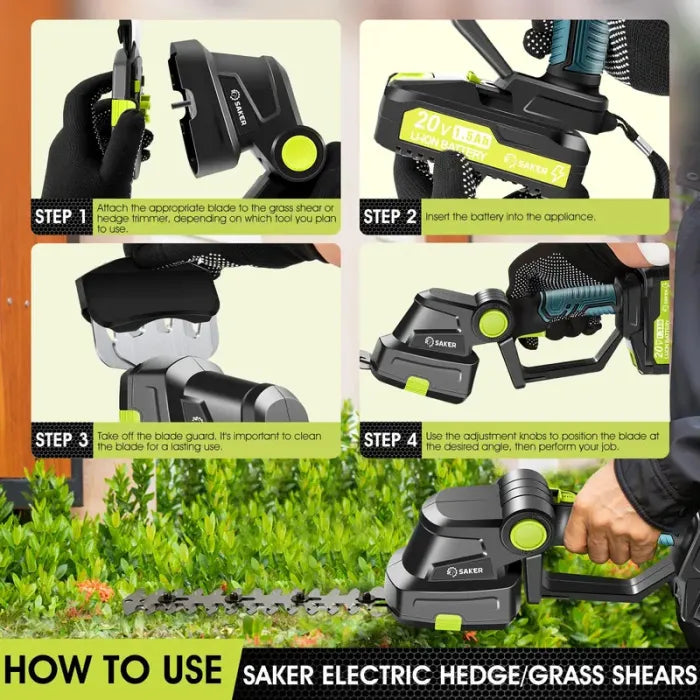 SAKER CORDLESS SHRUB TRIMMER