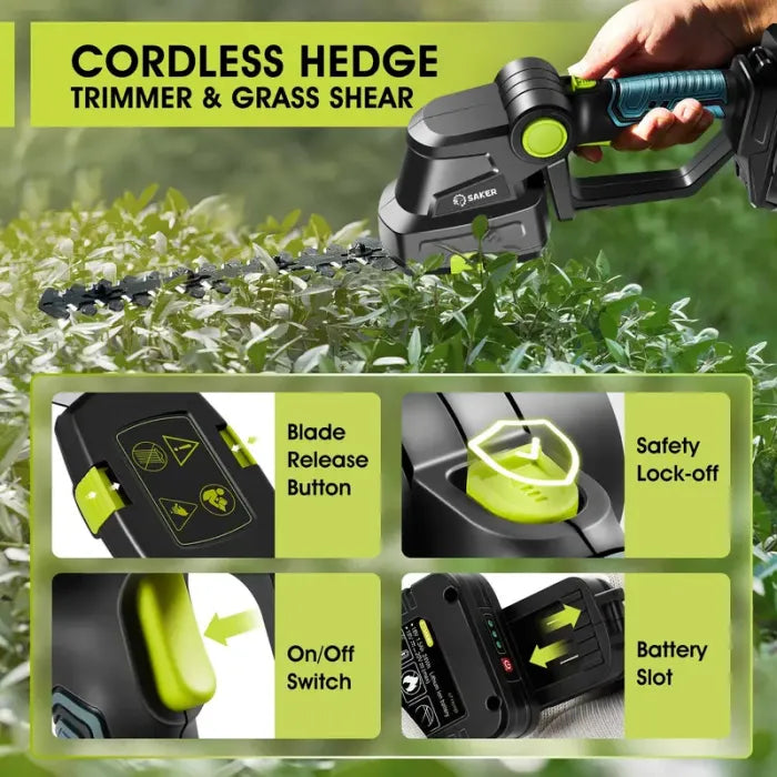 SAKER CORDLESS SHRUB TRIMMER